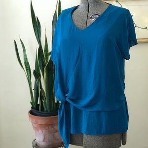 CLOSET CLEARANCE Asymmetrical draped blouse